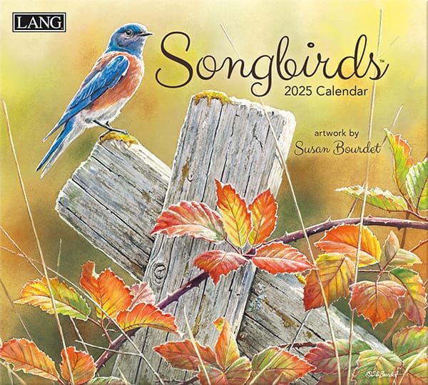 Songbirds Wall Calendar 2025 - Lemon And Lavender Toronto