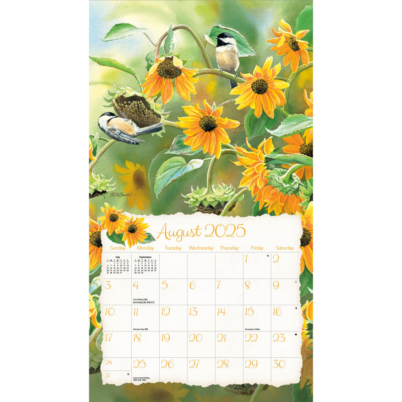 Songbirds Wall Calendar 2025 - Lemon And Lavender Toronto