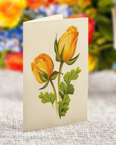 Sorbet Roses Pop - up Greeting Card - Lemon And Lavender Toronto