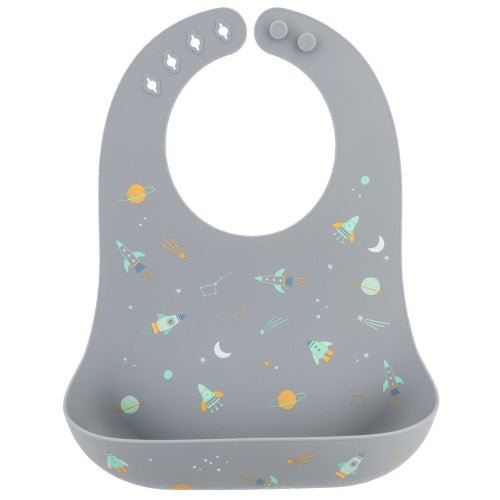 Space Silicone Bib - Lemon And Lavender Toronto