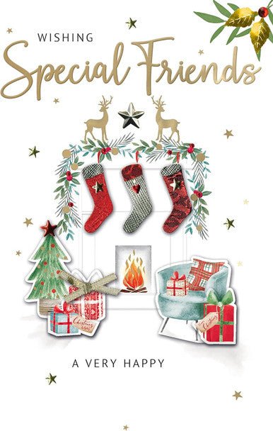 Special Friends Fireside Christmas Card - Lemon And Lavender Toronto