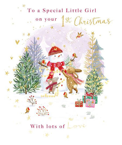 Special Girl's 1st Christmas, Christmas Card - Lemon And Lavender Toronto