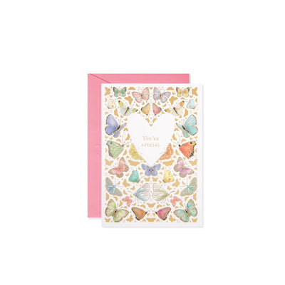 Special Heart with Butterflies Mothers Day Greeting Card - Lemon And Lavender Toronto