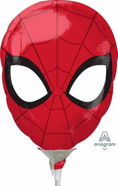 Spiderman Face Mini Shape Balloon - Lemon And Lavender Toronto