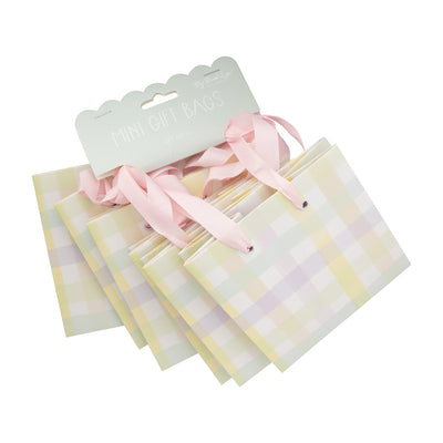 Spring Check Gift Bag Set - Lemon And Lavender Toronto