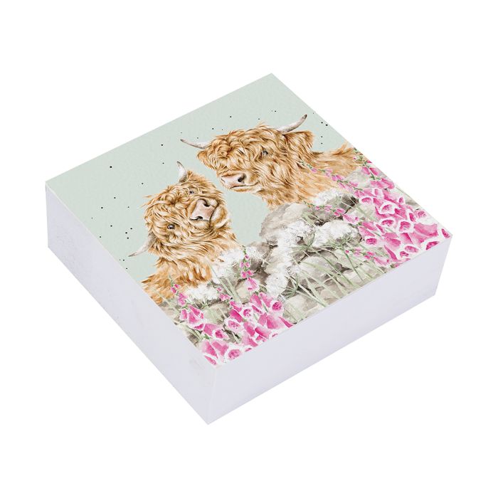 Highland Cow Sticky Notes Just for Moo