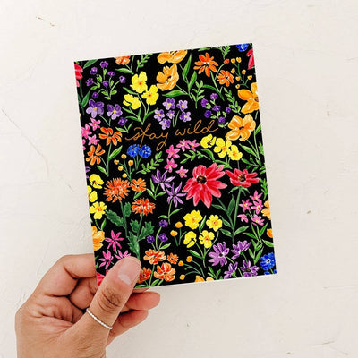 Stay Wild Greeting Card | Florals - Lemon And Lavender Toronto