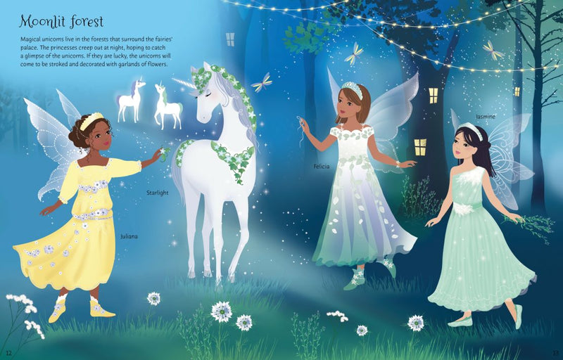 Sticker Dolly Dressing Fairy Princesses - Usborne - Lemon And Lavender Toronto