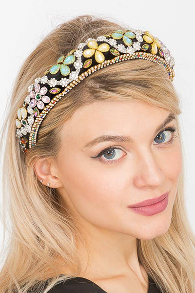 Stone Floral Headband - Lemon And Lavender Toronto