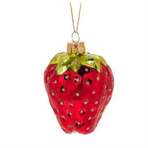 Strawberry Glass Ornament - Lemon And Lavender Toronto