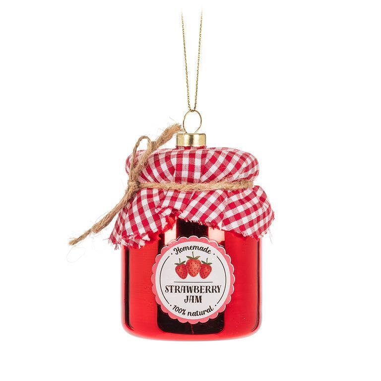 Strawberry Jam Jar Ornament - Lemon And Lavender Toronto