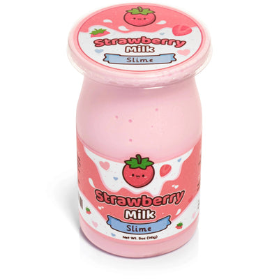 Strawberry Milk Glossy Slime - Kawaii Slime Company - Lemon And Lavender Toronto