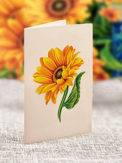 Sunflower Pop - up Greeting Card - Lemon And Lavender Toronto