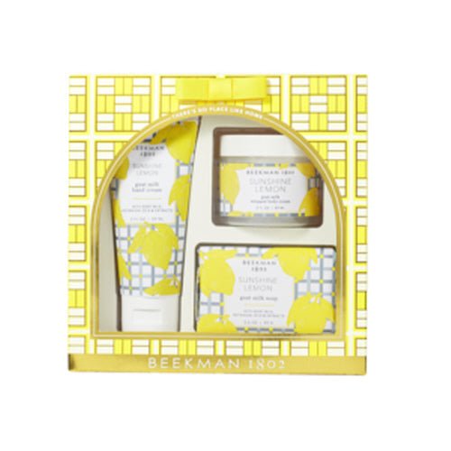 Sunshine Lemon Gift Set - 3Pc Set - Lemon And Lavender Toronto