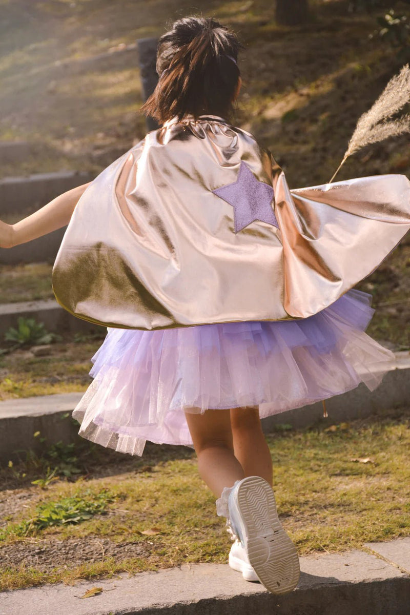 Super-duper Tutu, Cape & Mask, Metallic Rose Gold & Lilac - Lemon And Lavender Toronto