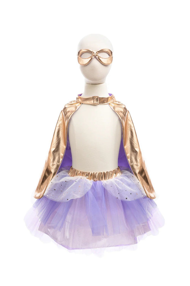 Super-duper Tutu, Cape & Mask, Metallic Rose Gold & Lilac - Lemon And Lavender Toronto