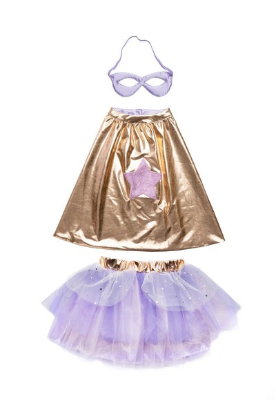 Super-duper Tutu, Cape & Mask, Metallic Rose Gold & Lilac - Lemon And Lavender Toronto