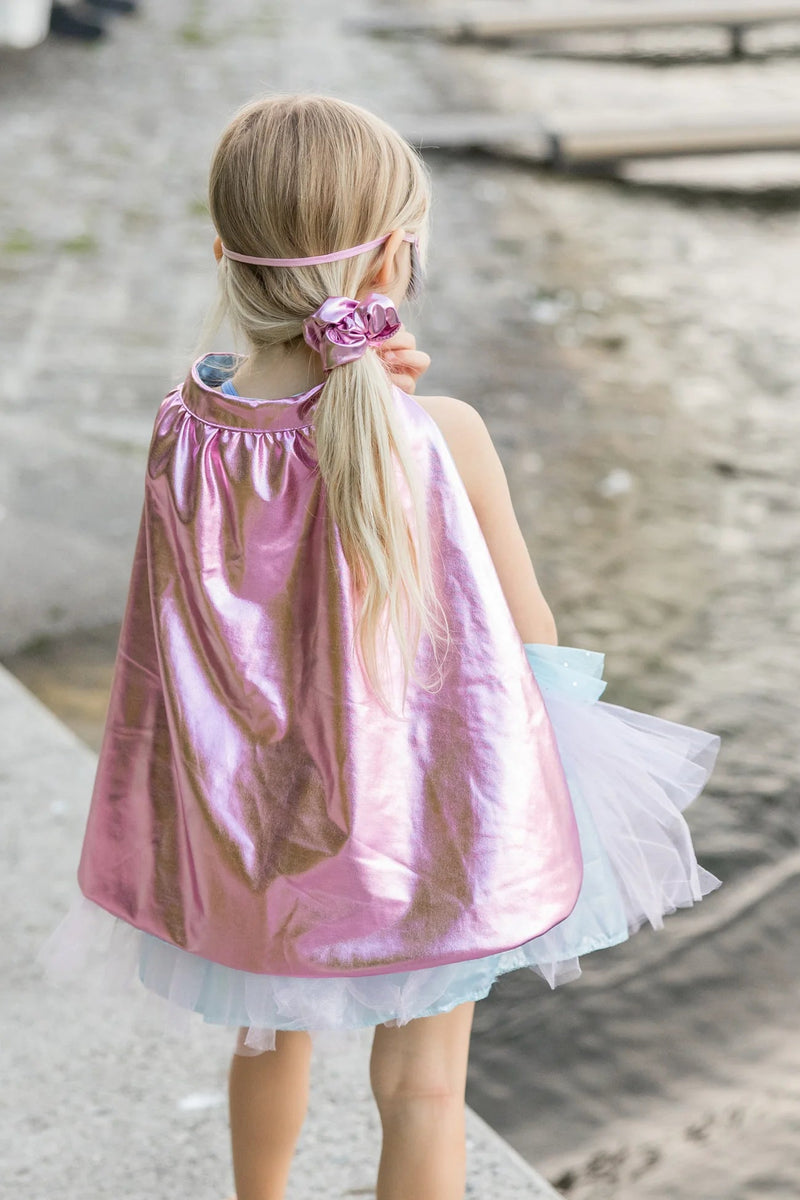 Super - Duper Tutu/Cape/Mask, Metallic Pink/Light Blue - Lemon And Lavender Toronto