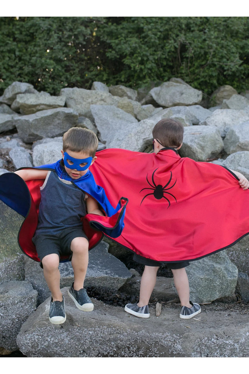 Superhero Reversible Adventure Cape with Mask - Lemon And Lavender Toronto