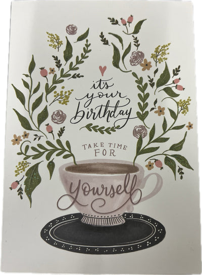 Take time for yourself Birthday Card - Lemon And Lavender Toronto
