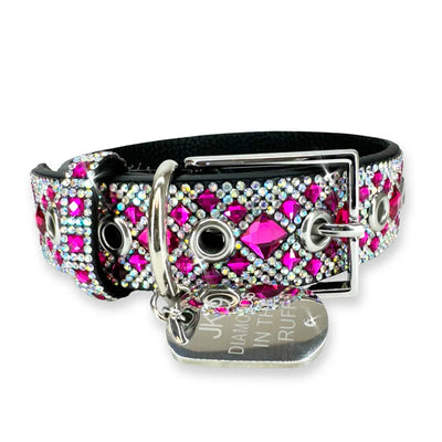 Diamond in the Ruff CHOCOLAT ROSÉ  - Dog Collar & Leash  ( Sold Individually)