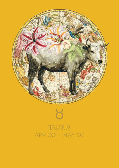 Taurus Zodiac Birthday Card (Copy) - Lemon And Lavender Toronto