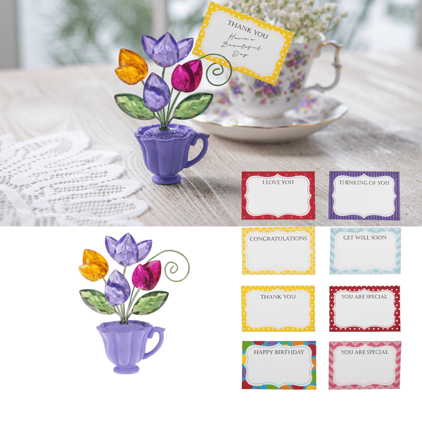 Tea Cup POSY POT® with Celebration Card - Lemon And Lavender Toronto