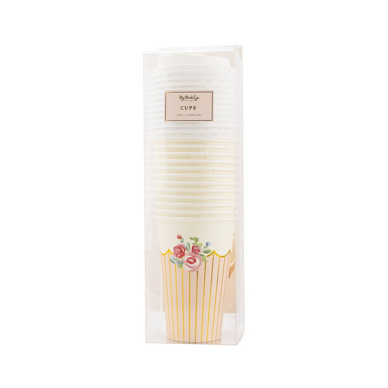 Tea Party Handled Paper Cups - Lemon And Lavender Toronto