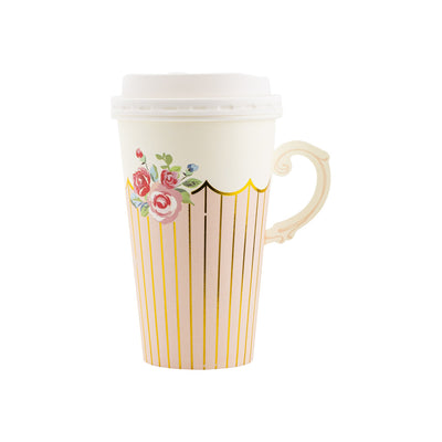 Tea Party Handled Paper Cups - Lemon And Lavender Toronto