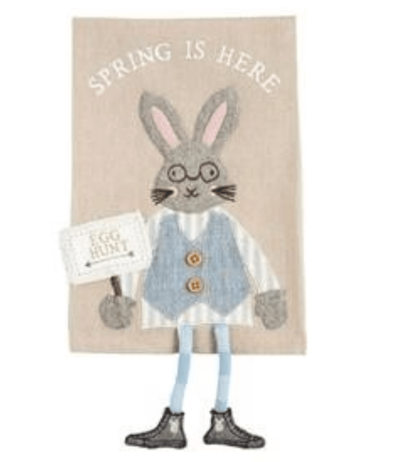 Tea Towel Bunny Dangle Legs - Each Sold Separately - Lemon And Lavender Toronto