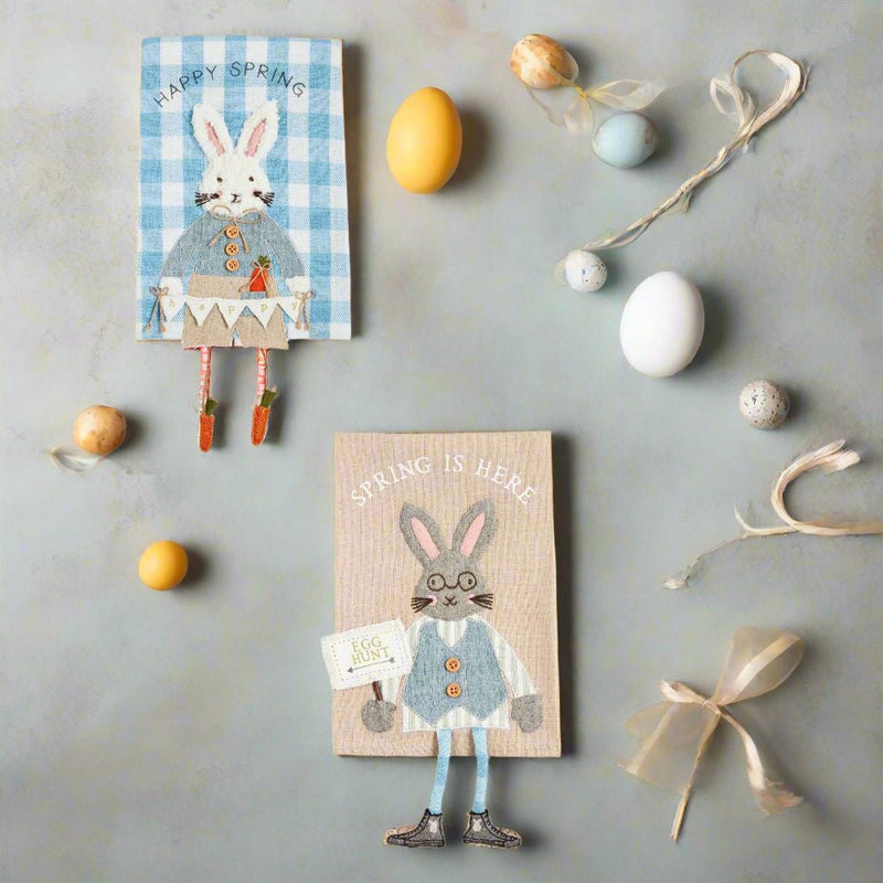 Tea Towel Bunny Dangle Legs - Each Sold Separately - Lemon And Lavender Toronto