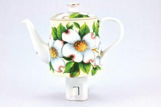 Teapot Yellow with Flowers Night light - Lemon And Lavender Toronto