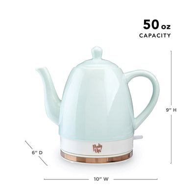Noelle™ Mint Ceramic Electric Tea Kettle