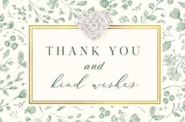 Thank You & Kind Wishes Card - Lemon And Lavender Toronto