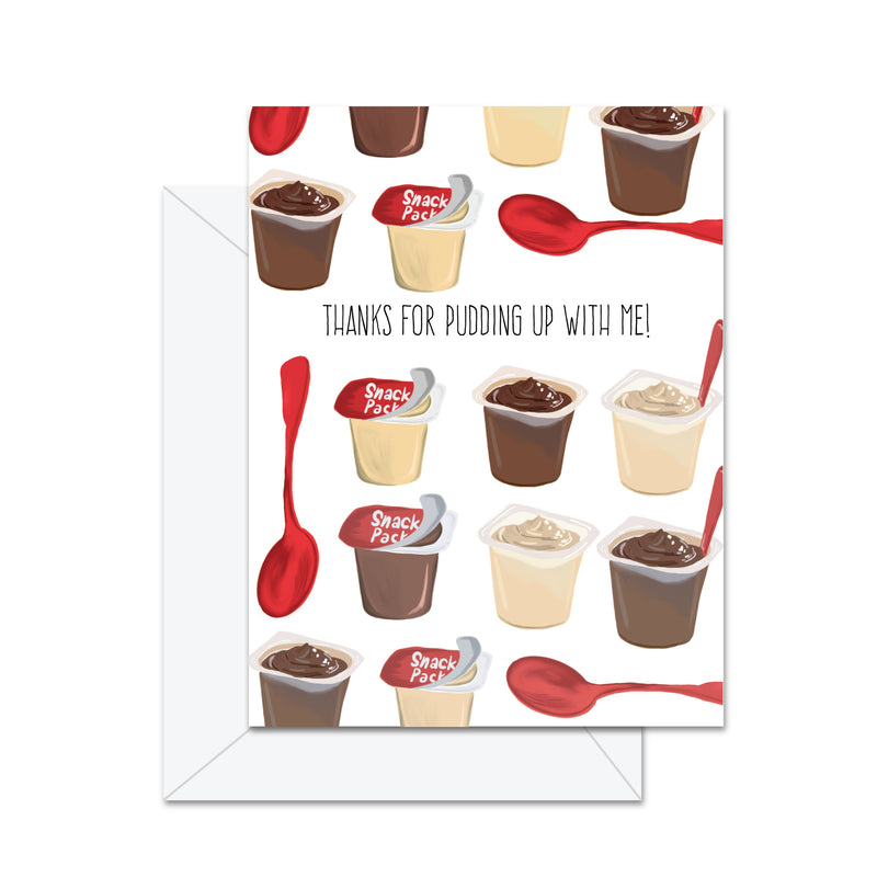 Thanks For Pudding Up With Me - Greeting Card - Lemon And Lavender Toronto