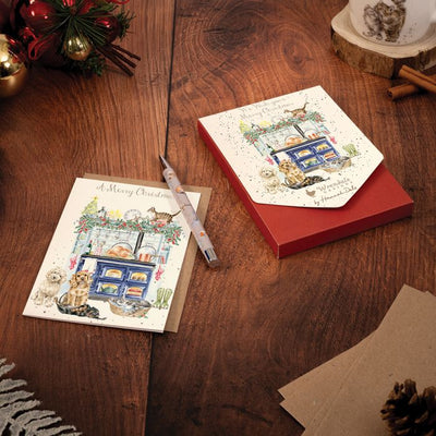 'The Country Christmas Kitchen' Dog and Cat Christmas Card Pack - Lemon And Lavender Toronto