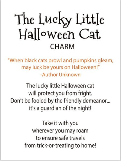 The Lucky Little Halloween Cat Token - Lemon And Lavender Toronto