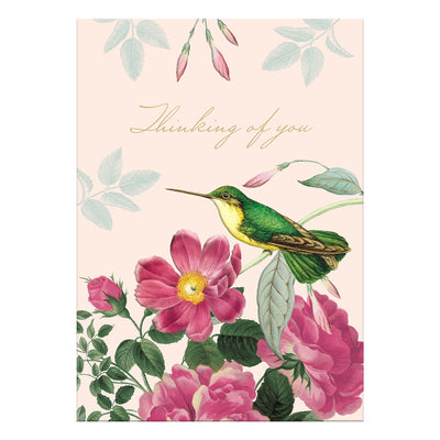 Thinking of You Hummingbirds Greeting Card - Lemon And Lavender Toronto