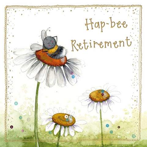 Hap-bee Retirement - Large Alex Clarke Card