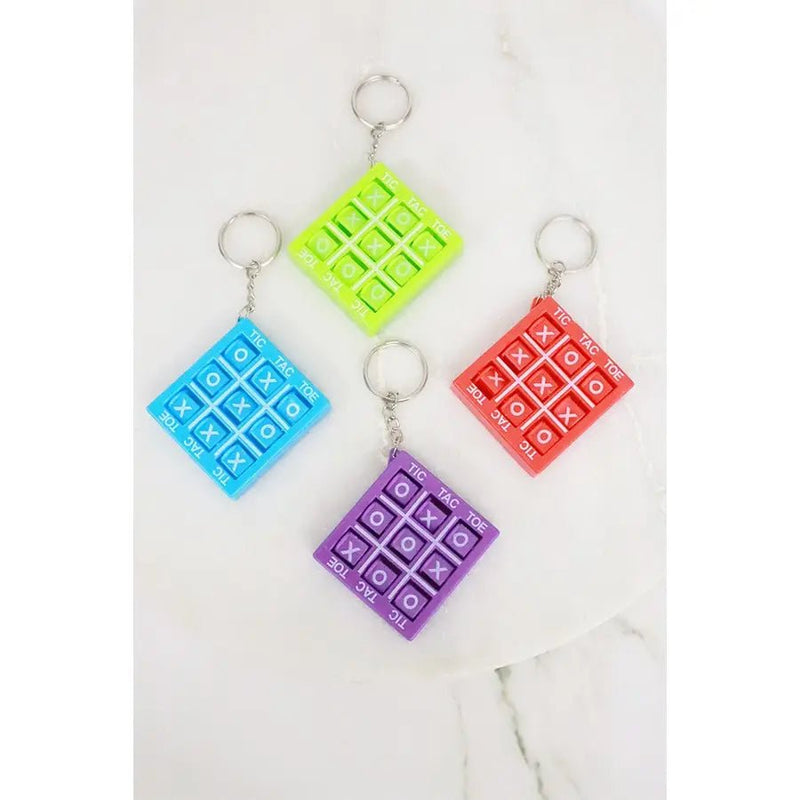 Tic Tac Toe Mini Board Game Keychain - Lemon And Lavender Toronto