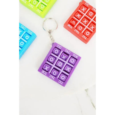 Tic Tac Toe Mini Board Game Keychain - Lemon And Lavender Toronto