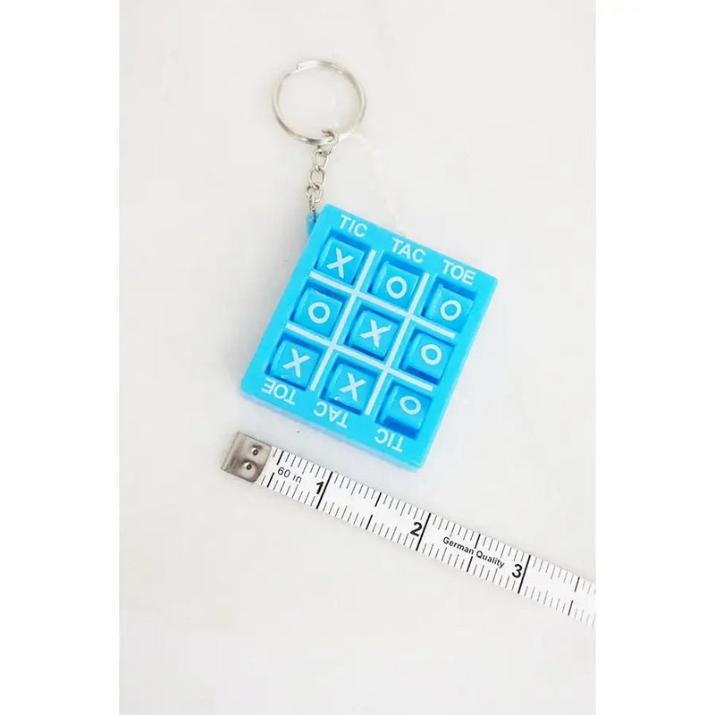 Tic Tac Toe Mini Board Game Keychain - Lemon And Lavender Toronto