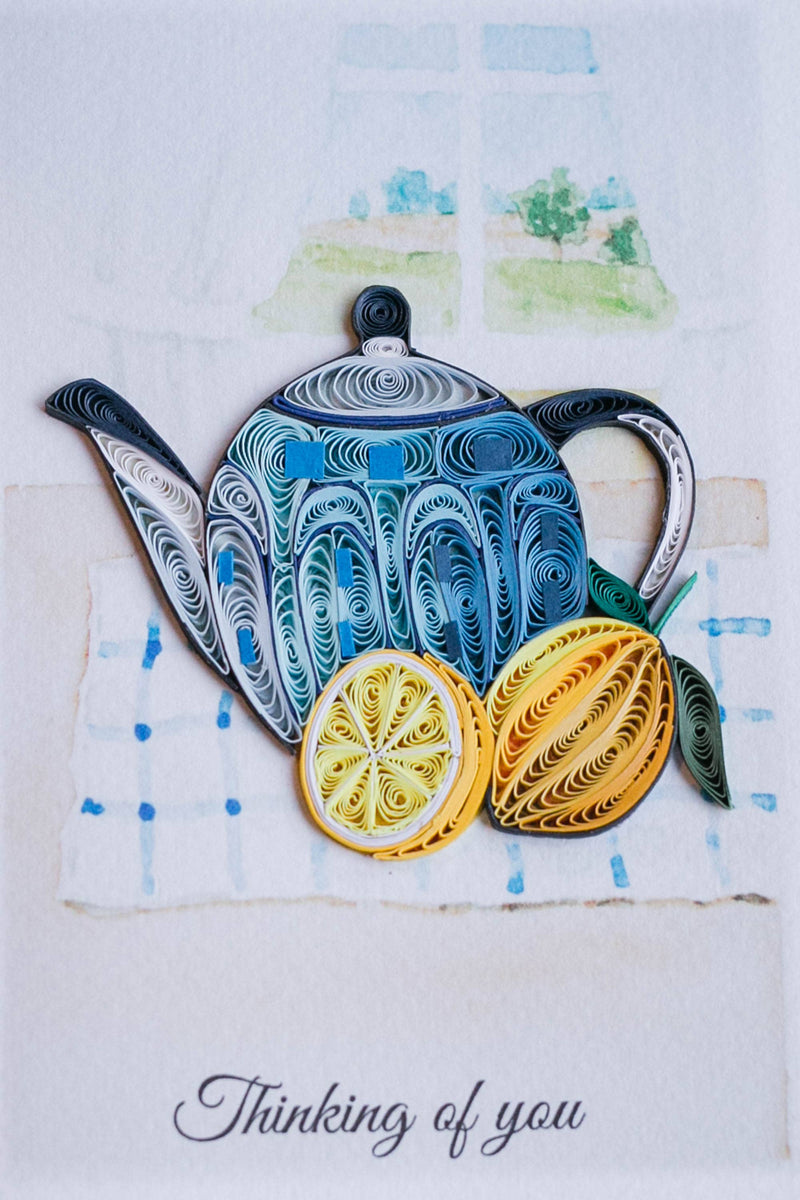 Time for Tea Quilling Card - Lemon And Lavender Toronto