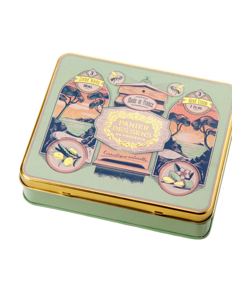 Timeless Tin Box - 3 Hand Creams Gift Set - Panier Des Sens - Lemon And Lavender Toronto