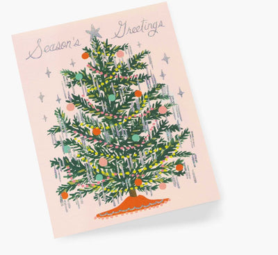 Tinsel Tree Christmas Card - Lemon And Lavender Toronto