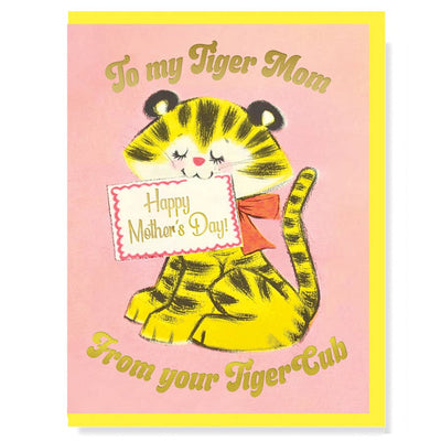 To My Tiger Mom From Your Tiger Cub Happy Mother's Day Card - Lemon And Lavender Toronto