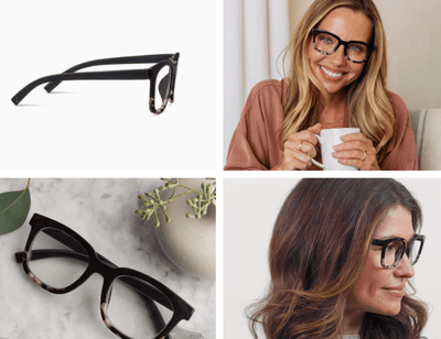 To the Max ( Black/Black Marble) Reading Glasses - Peepers - Lemon And Lavender Toronto