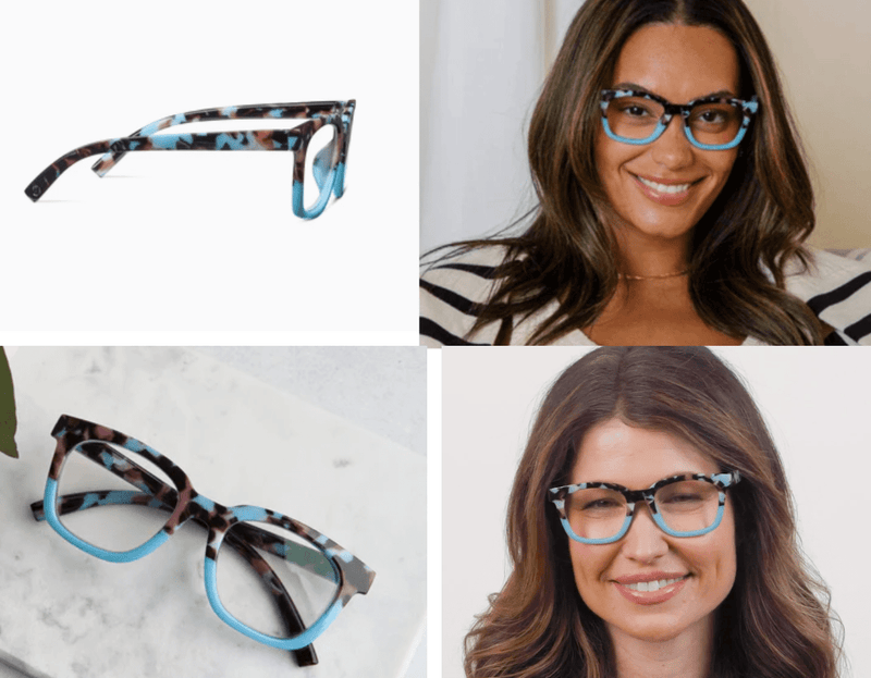 To the Max (Light Blue Botanico/Light Blue) Reading Glasses - Peepers - Lemon And Lavender Toronto