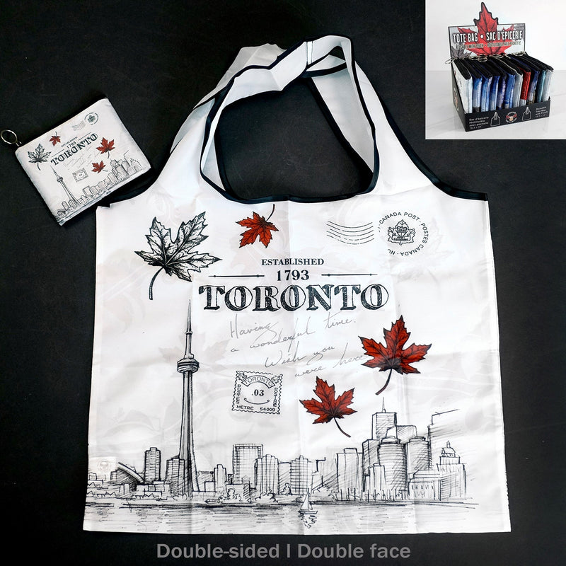 Toronto Foldable Bag with Pouch - Lemon And Lavender Toronto