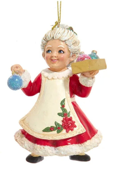 Traditional Nostalgic Mrs. Claus Ornaments, 2 Assorted - Lemon And Lavender Toronto